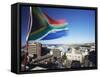 View of Downtown Port Elizabeth, Eastern Cape, South Africa-Ian Trower-Framed Stretched Canvas