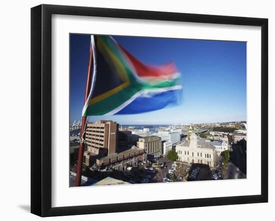 View of Downtown Port Elizabeth, Eastern Cape, South Africa-Ian Trower-Framed Photographic Print