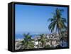 View of Downtown Puerto Vallarta and the Bay of Banderas, Mexico-Merrill Images-Framed Stretched Canvas