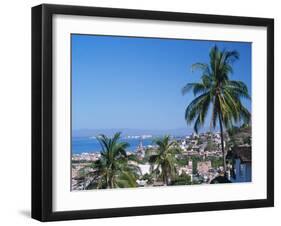 View of Downtown Puerto Vallarta and the Bay of Banderas, Mexico-Merrill Images-Framed Premium Photographic Print