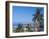 View of Downtown Puerto Vallarta and the Bay of Banderas, Mexico-Merrill Images-Framed Photographic Print