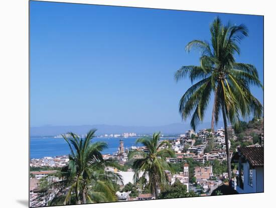 View of Downtown Puerto Vallarta and the Bay of Banderas, Mexico-Merrill Images-Mounted Photographic Print