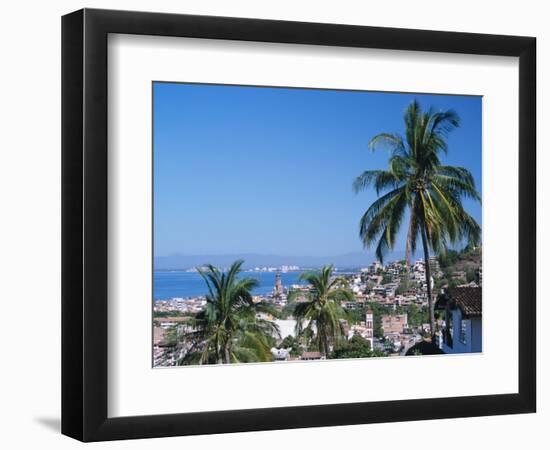 View of Downtown Puerto Vallarta and the Bay of Banderas, Mexico-Merrill Images-Framed Photographic Print