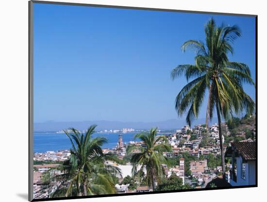 View of Downtown Puerto Vallarta and the Bay of Banderas, Mexico-Merrill Images-Mounted Photographic Print