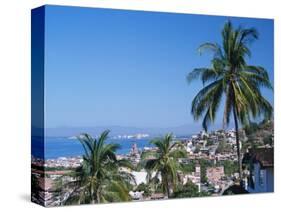 View of Downtown Puerto Vallarta and the Bay of Banderas, Mexico-Merrill Images-Stretched Canvas
