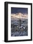 View of Downtown Salt Lake City, Utah with Wasatch Mountains-Adam Barker-Framed Photographic Print