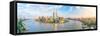 View of Downtown Shanghai Skyline in China-null-Framed Stretched Canvas