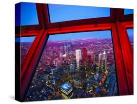View of Downtown Toronto Skyline Taken From Cn Tower, Toronto, Ontario, Canada, North America-Donald Nausbaum-Stretched Canvas