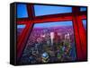 View of Downtown Toronto Skyline Taken From Cn Tower, Toronto, Ontario, Canada, North America-Donald Nausbaum-Framed Stretched Canvas