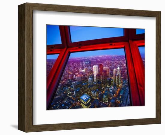 View of Downtown Toronto Skyline Taken From Cn Tower, Toronto, Ontario, Canada, North America-Donald Nausbaum-Framed Photographic Print