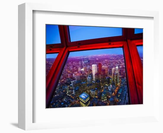 View of Downtown Toronto Skyline Taken From Cn Tower, Toronto, Ontario, Canada, North America-Donald Nausbaum-Framed Photographic Print