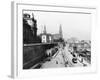 View of Dresden from the Bruehlsche Terrasse on the Katholische Hofkirche, circa 1910-Jousset-Framed Giclee Print