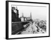 View of Dresden from the Bruehlsche Terrasse on the Katholische Hofkirche, circa 1910-Jousset-Framed Giclee Print