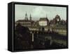 View of Dresden-Canaletto-Framed Stretched Canvas