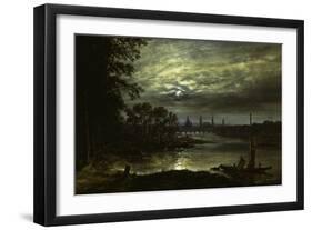 View of Dresden-Johan Christian Clausen Dahl-Framed Giclee Print