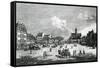 View of Dresden-Bernardo Belotto Canaletto-Framed Stretched Canvas