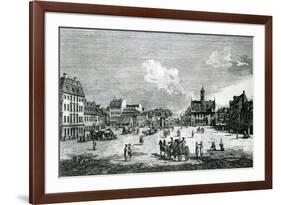 View of Dresden-Bernardo Belotto Canaletto-Framed Giclee Print