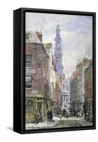 View of Drury Court from Wych Street, Westminster, London, C1875-Louise Rayner-Framed Stretched Canvas