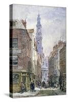 View of Drury Court from Wych Street, Westminster, London, C1875-Louise Rayner-Stretched Canvas