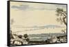 View of Dublin Bay and Harbour, Hill of Howth-John Henry Campbell-Framed Stretched Canvas
