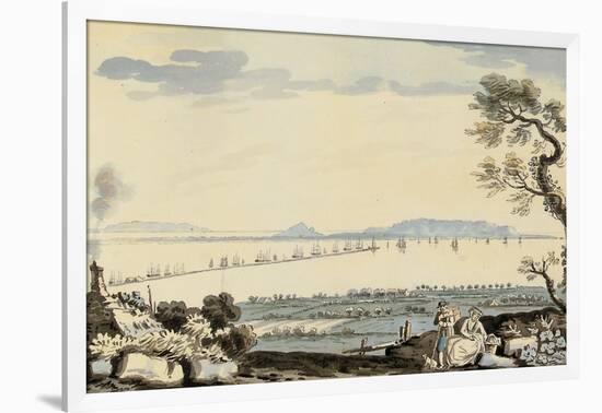 View of Dublin Bay and Harbour, Hill of Howth-John Henry Campbell-Framed Giclee Print