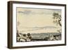 View of Dublin Bay and Harbour, Hill of Howth-John Henry Campbell-Framed Giclee Print