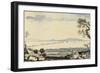 View of Dublin Bay and Harbour, Hill of Howth-John Henry Campbell-Framed Giclee Print