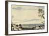 View of Dublin Bay and Harbour, Hill of Howth-John Henry Campbell-Framed Giclee Print