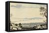 View of Dublin Bay and Harbour, Hill of Howth-John Henry Campbell-Framed Stretched Canvas