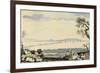 View of Dublin Bay and Harbour, Hill of Howth-John Henry Campbell-Framed Giclee Print