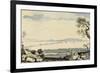 View of Dublin Bay and Harbour, Hill of Howth-John Henry Campbell-Framed Giclee Print