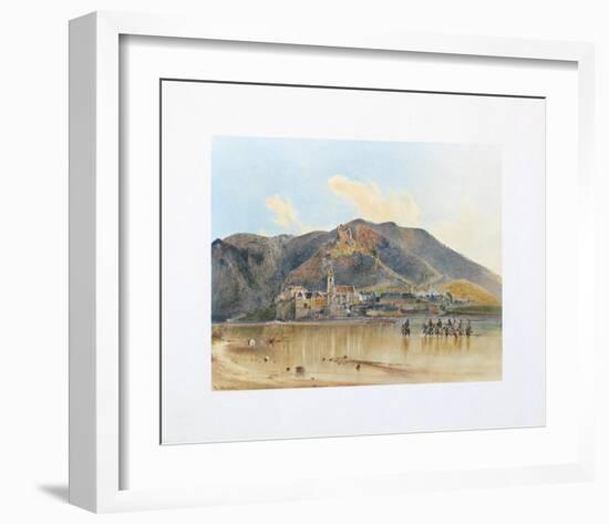 View of Duernstein in Wachau-Rudolph von Alt-Framed Collectable Print