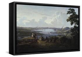 View of Dunbarton and the River Clyde, 1817-Thomas Birch-Framed Stretched Canvas