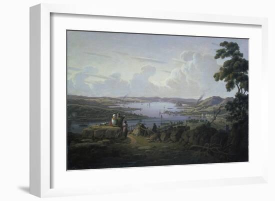 View of Dunbarton and the River Clyde, 1817-Robert Salmon-Framed Giclee Print