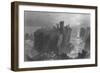 View of Dunottar Castle, Near Stonehaven-William Henry Bartlett-Framed Giclee Print