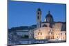 View of Duomo (Cathedral) at Dusk, Urbino (Unesco World Heritage Site), Le Marche, Italy-Ian Trower-Mounted Photographic Print