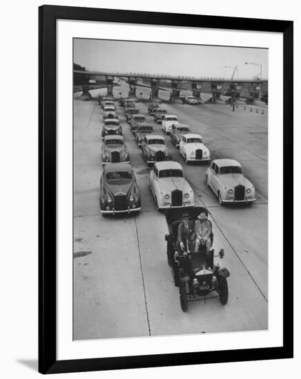 View of Early Models of Rolls Royce Cars-null-Framed Photographic Print