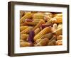 View of Ears of Organic Corn in Bussunaritz, Southwestern France, Saturday, October 28, 2006-Bob Edme-Framed Photographic Print