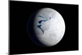 View of Earth 650 Million Years Ago During the Marinoan Glaciation-null-Mounted Art Print