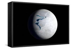 View of Earth 650 Million Years Ago During the Marinoan Glaciation-null-Framed Stretched Canvas