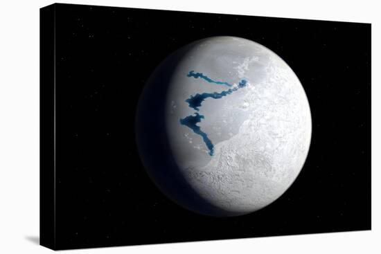 View of Earth 650 Million Years Ago During the Marinoan Glaciation-null-Stretched Canvas