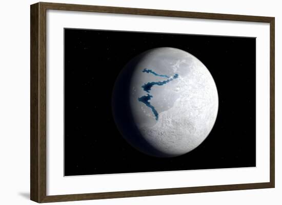 View of Earth 650 Million Years Ago During the Marinoan Glaciation-null-Framed Art Print