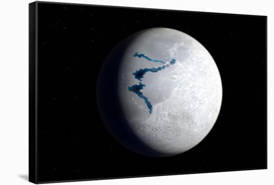 View of Earth 650 Million Years Ago During the Marinoan Glaciation-null-Framed Stretched Canvas