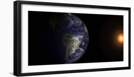 View of Earth at its Equinox-null-Framed Photographic Print