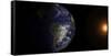 View of Earth at its Equinox-null-Framed Stretched Canvas