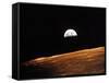 View of Earth from Apollo 10 Orbiting the Moon, 1969-null-Framed Stretched Canvas