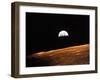 View of Earth from Apollo 10 Orbiting the Moon, 1969-null-Framed Premium Photographic Print