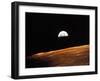 View of Earth from Apollo 10 Orbiting the Moon, 1969-null-Framed Premium Photographic Print