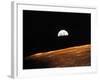 View of Earth from Apollo 10 Orbiting the Moon, 1969-null-Framed Photographic Print