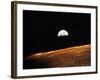 View of Earth from Apollo 10 Orbiting the Moon, 1969-null-Framed Photographic Print